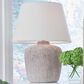 Ashley Danry Table Lamp in Distressed Cream, , large
