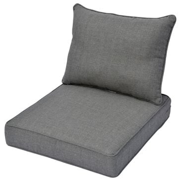 HOMLUX 24" x 24" Outdoor Seat Cushion and Back Cushion Set in Dark Gray, , large