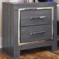 Ashley Lodanna 2-Drawer Night Stand in Gray, , large