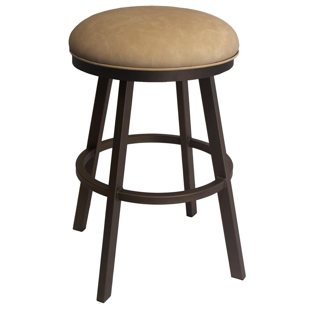 Delaware Dining Rebecca 30" Swivel Barstool in Sun Bronze/Beige, , large