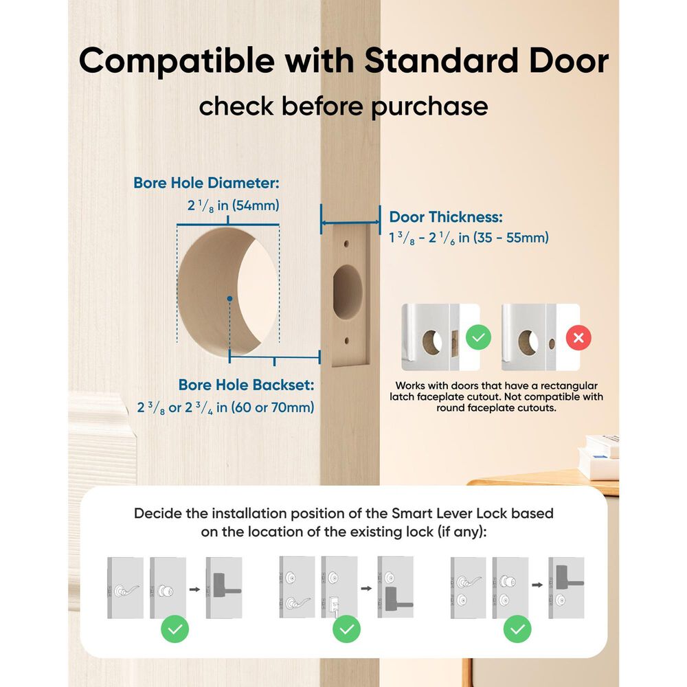 eufy Smart Lever Lock C33 in Black, , large