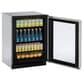 U-Line 4.9 Cu. Ft. Compact Refrigerator with Lock in Stainless Steel, , large