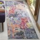 Safavieh Monaco MNC266M 2"2" x 8" Blue and Orange Runner, , large
