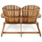 Hearth and Haven Malibu Outdoor Adirondack Loveseat in Natural, , large