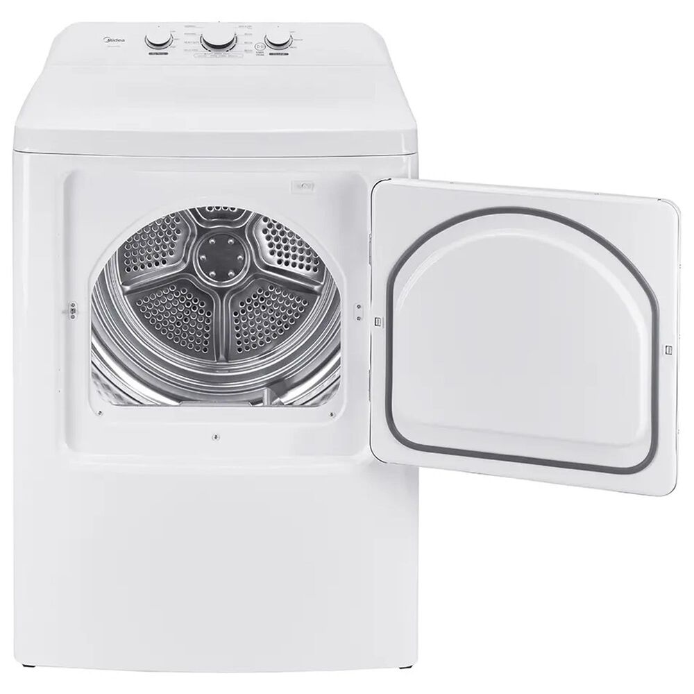 Midea 3.9 Cu. Ft. Top Load Washer and 7.0 Cu. Ft. Top Load Electric Dryer in White, , large