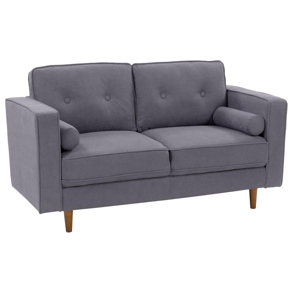 CorLiving Mulberry Stationary Loveseat in Grey, , large