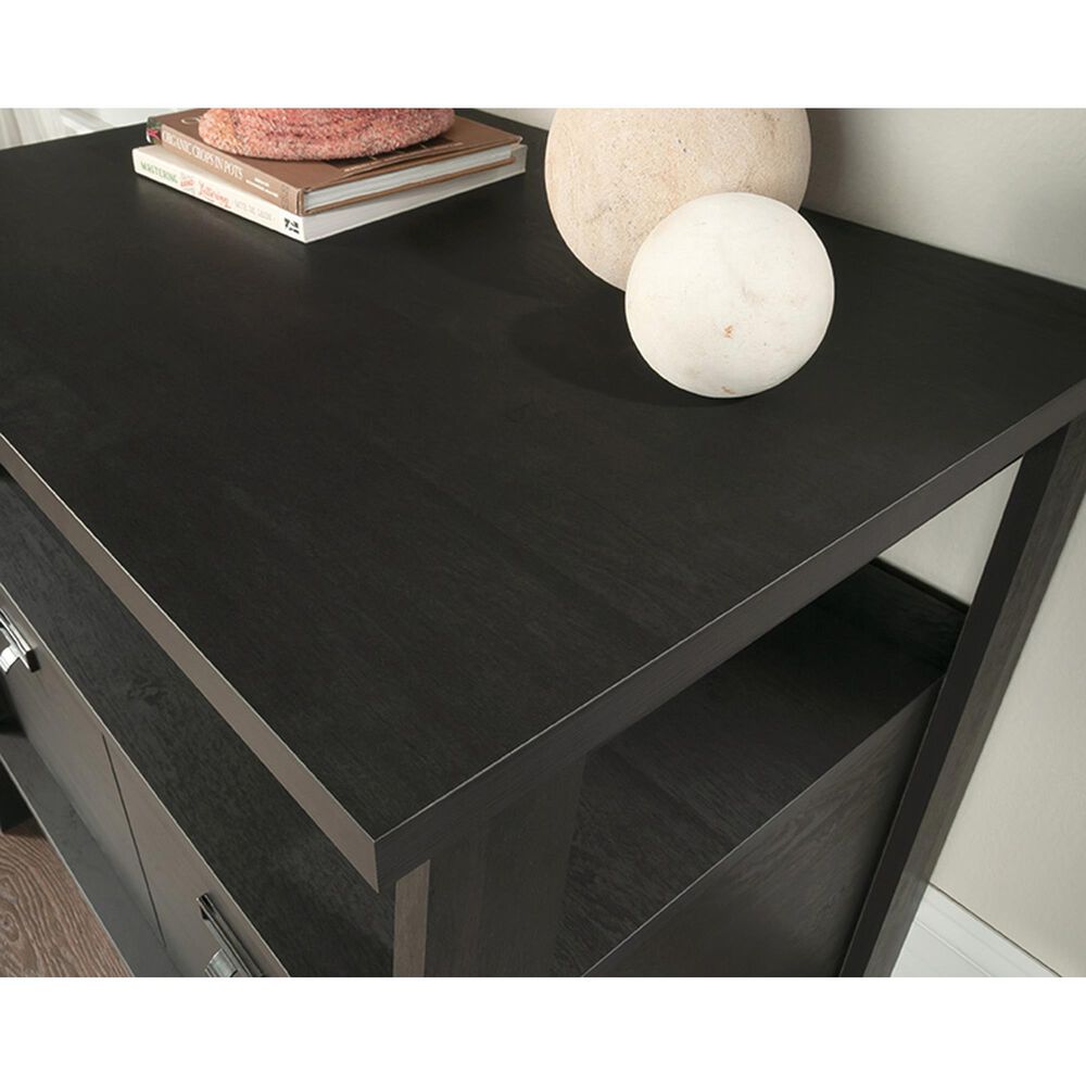 Sauder Trestle 1Drawer Lateral Filing in Raven Oak Shop NFM