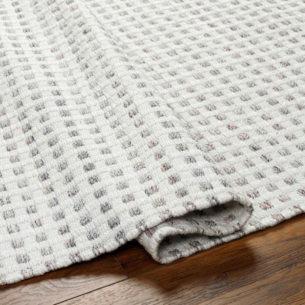 Surya Ariel White, Light Gray and Rust 10&#39; x 14&#39; Area Rug, , large