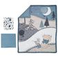 Lambs & Ivy Pooh Bear 3-Piece Crib Bedding Set in Blue and Gray, , large