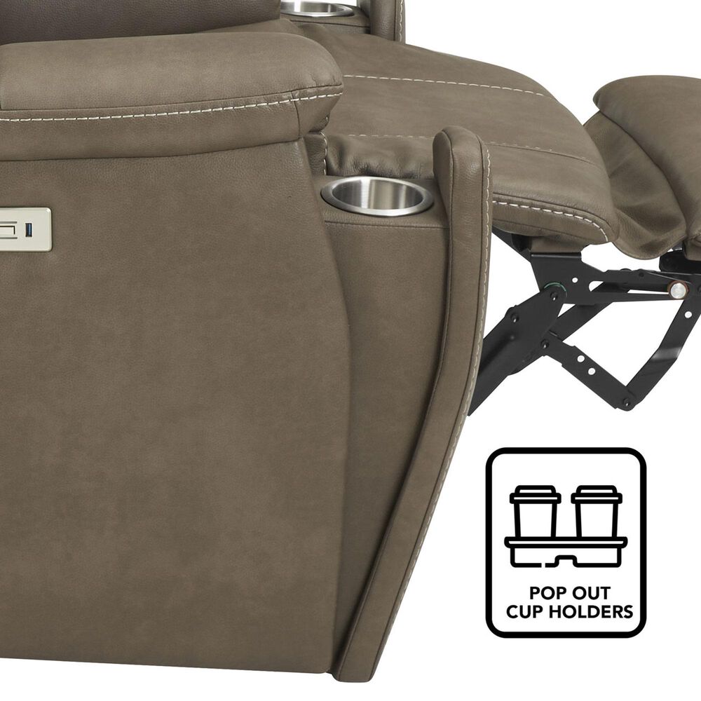 Steve Silver Adelaide Dual-Power Recliner in Caramel, , large