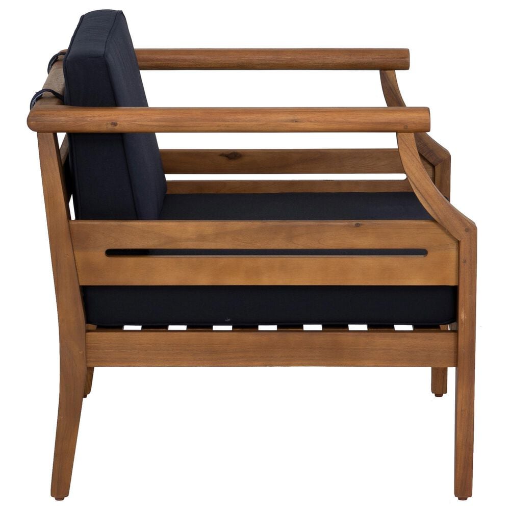 Linon Home Decor Arlen Patio Arm Chair in Navy, , large