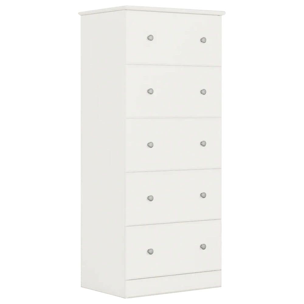 Lemoore Essential 23" 5-Drawer Chest in Rockport White, , large