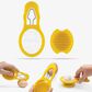 Dreamfarm Eggler Egg Cracker Peeler Slicer in Yellow and Stainless Steel, , large