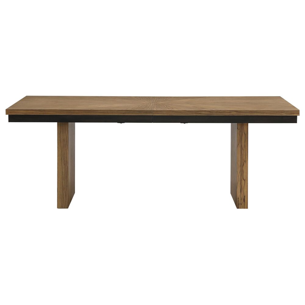 Steve Silver Roatan Dining Table and 6 Dining Chairs in Natural and Black, , large