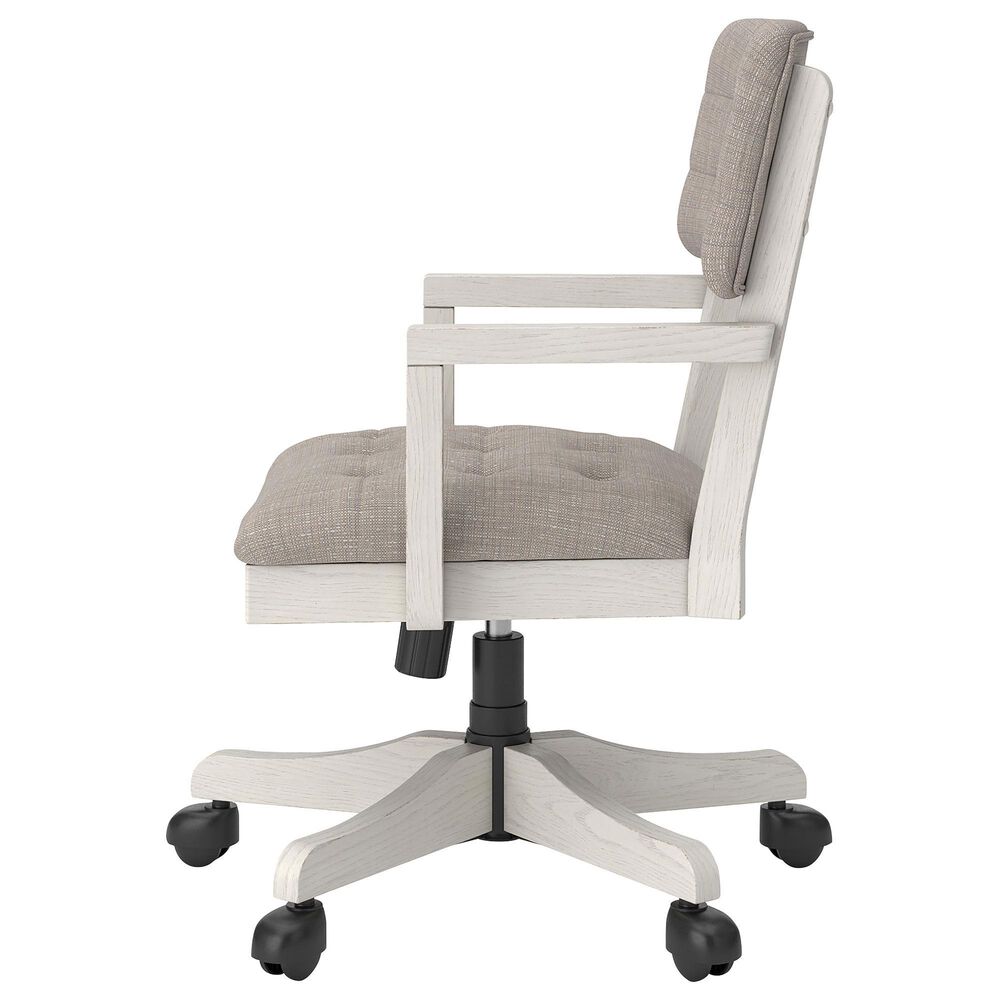 Ashley Robbinsdale 3-Piece L-Shape Desk and Chair Set in Antique White, , large