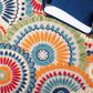 Safavieh Cabana CBN382M 9" x 12" Blue and Ivory Indoor/Outdoor Area Performance Rug, , large