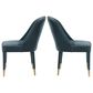 Uttermost Brie Armless Chair Set of Two in Blue, , large