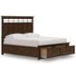 Ashley Taffenbrook King Storage Bed in Medium Brown, , large