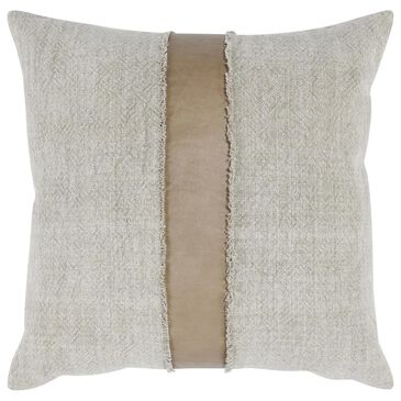 Classic Home Steam 26" Square Throw Pillow in Sandstorm Taupe and Natural, , large