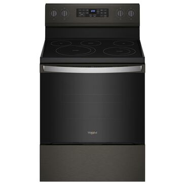 Whirlpool 5.3 Cu. Ft. Electric Range 5-in-1 Air Fry Oven in Fingerprint Resistant Black Stainless Steel, , large
