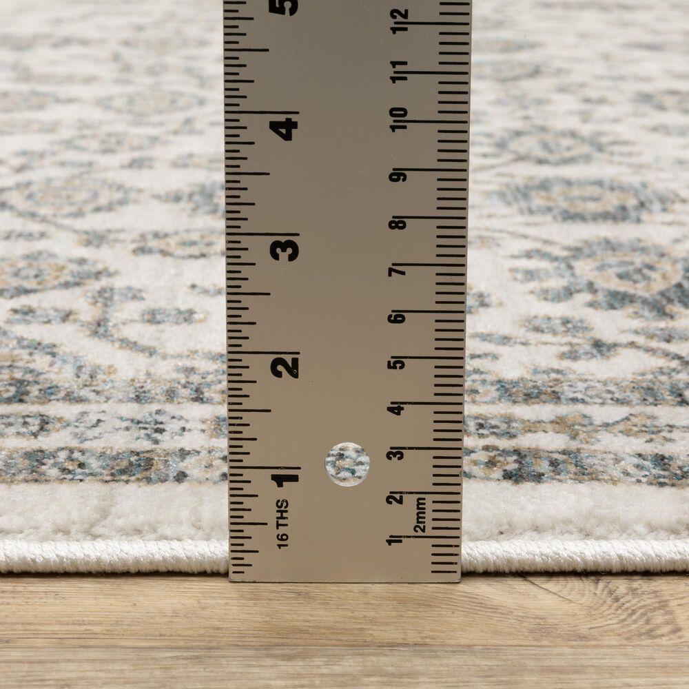 Oriental Weavers Echo Ivory and Blue 9&#39;10&quot; x 12&#39;10&quot; Area Rug, , large