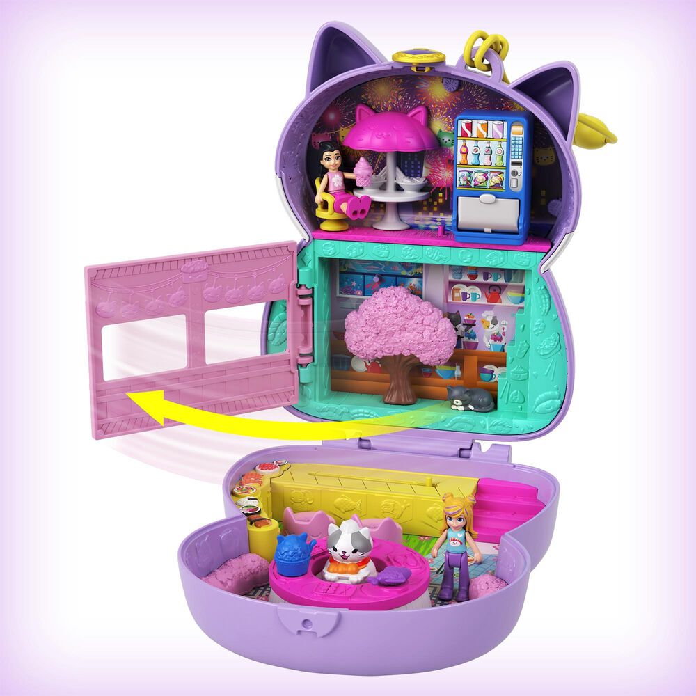 Polly Pocket Sushi Shop Cat Compact, , large