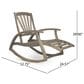 Hearth and Haven Sunview Outdoor Rocking Chair with Retractable Footrest in Grey, , large