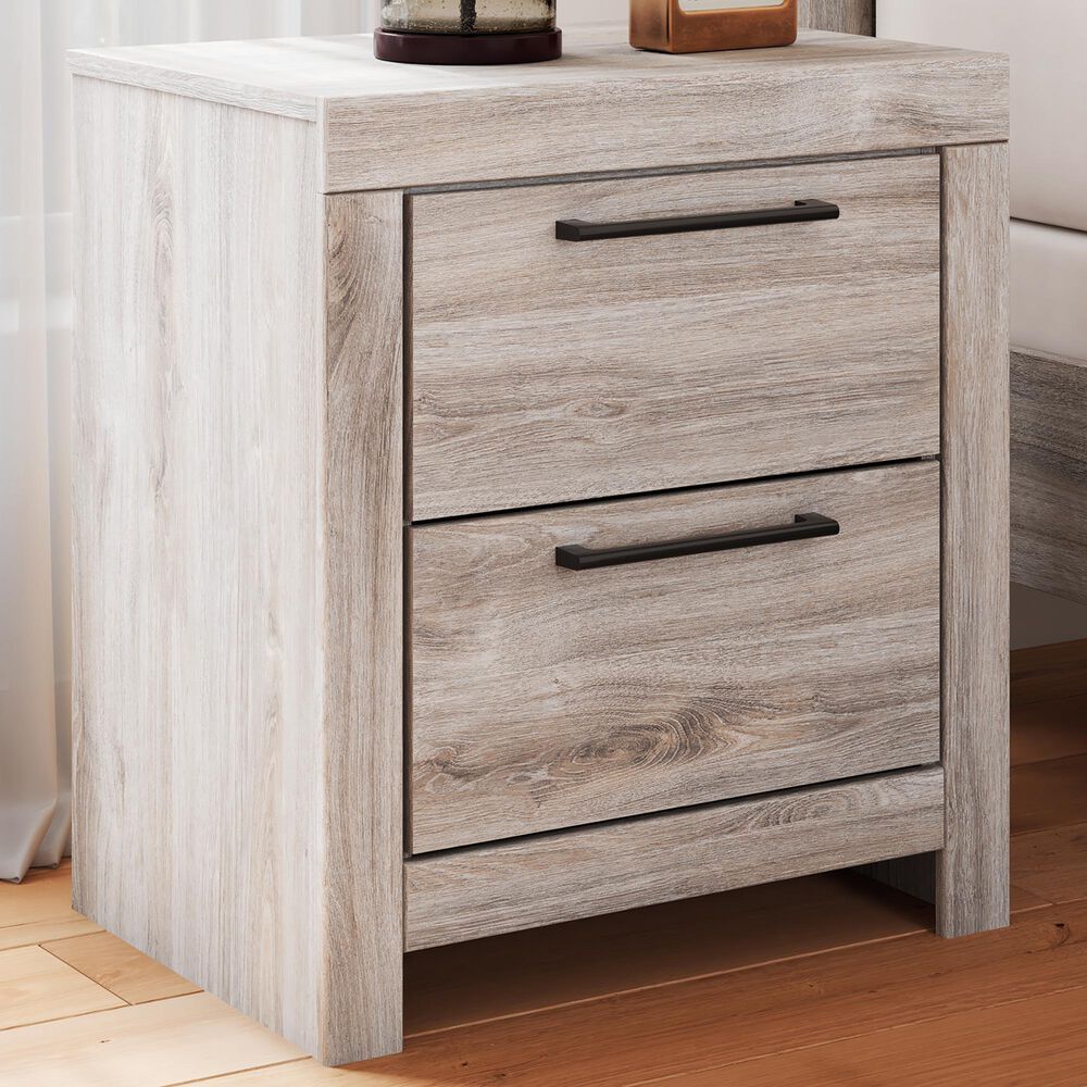 Ashley Broachmyn 2 Drawer Nightstand in Light Gray, , large