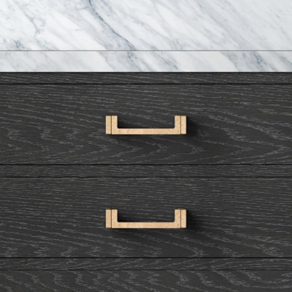 Lexora Home Norwalk 36&quot; Single Bathroom Vanity in Black Oak with White Carrara Marble Top  and Rectangle Sink, , large