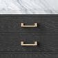 Lexora Home Norwalk 36" Single Bathroom Vanity in Black Oak with White Carrara Marble Top and Rectangle Sink, , large