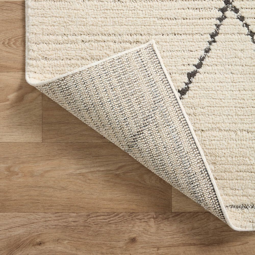 Loloi II Fabian 5&#39;3&quot; x 7&#39;6&quot; Ivory and Charcoal Area Rug, , large
