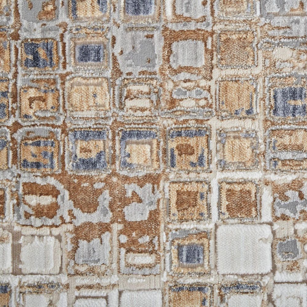 Feizy Laina Geometric 4&#39; x 6&#39; Beige and Gray Area Rug, , large