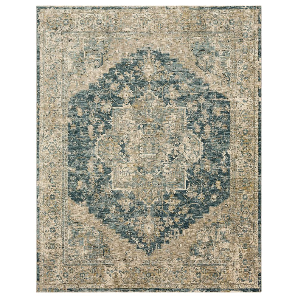 Karastan Marash Ezine 6"7" x 9"6" Blue Area Rug, , large