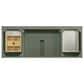 James Martin Vanities Breckenridge 60" Single Bathroom Vanity in Smokey Celadon with 3 cm Victorian Silver Quartz Top and Rectangular Sink, , large