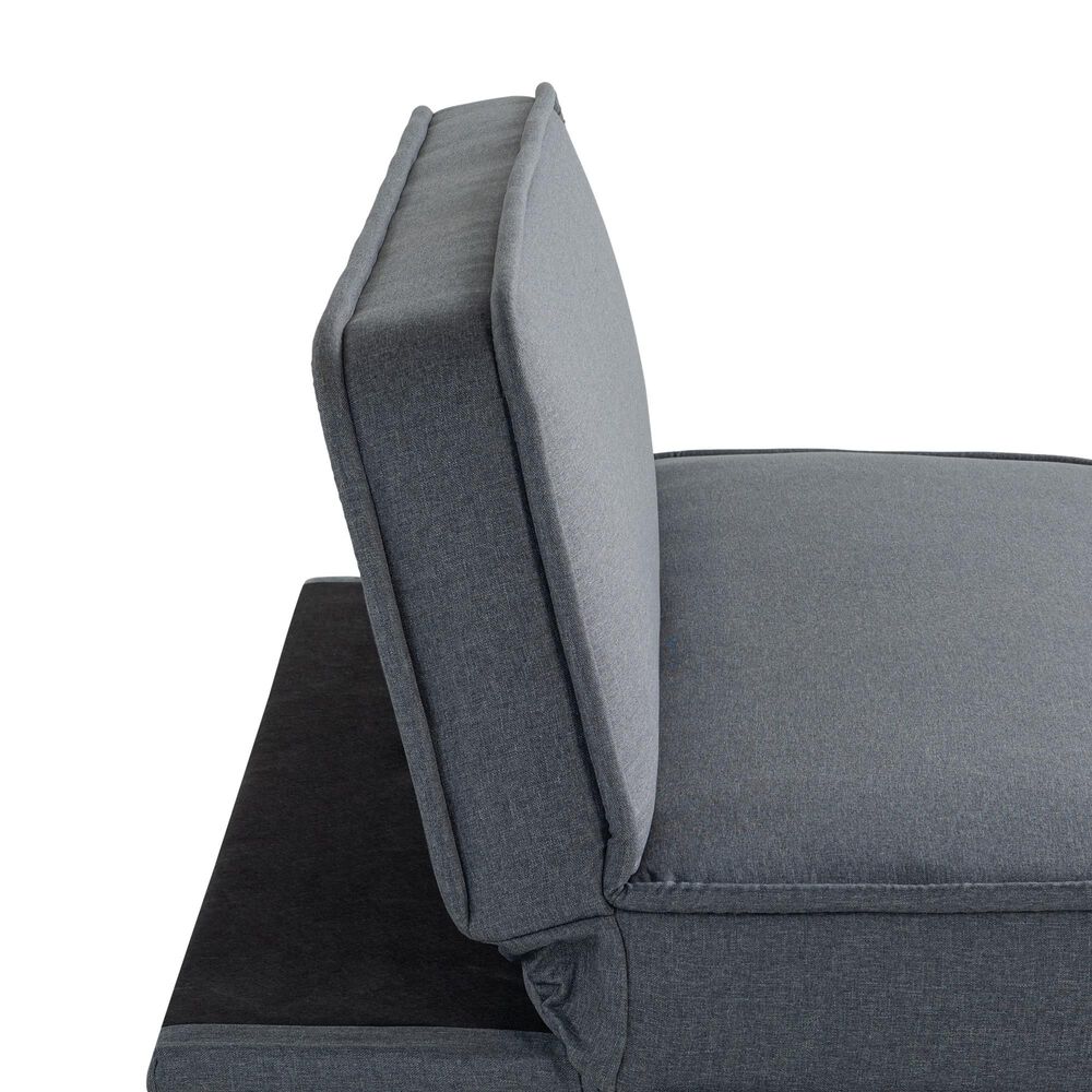 Lifestyle Solutions Toni Convertible Sofa in Charcoal, , large