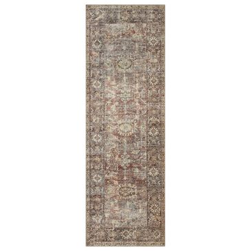 Amber Lewis x Loloi Georgie 2" x 5" Bordeaux and Antique Area Rug, , large