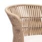 Zuo Modern Freycinet Outdoor Dining Chair with Natural Back in Beige (Set of 2), , large