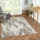L&R Resources Brisbane Geometric Gray 10" x 13"10" Area Rug, , large