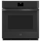 GE Appliances 27" Single Electric Wall Oven with No Preheat Air Fry in Black, , large