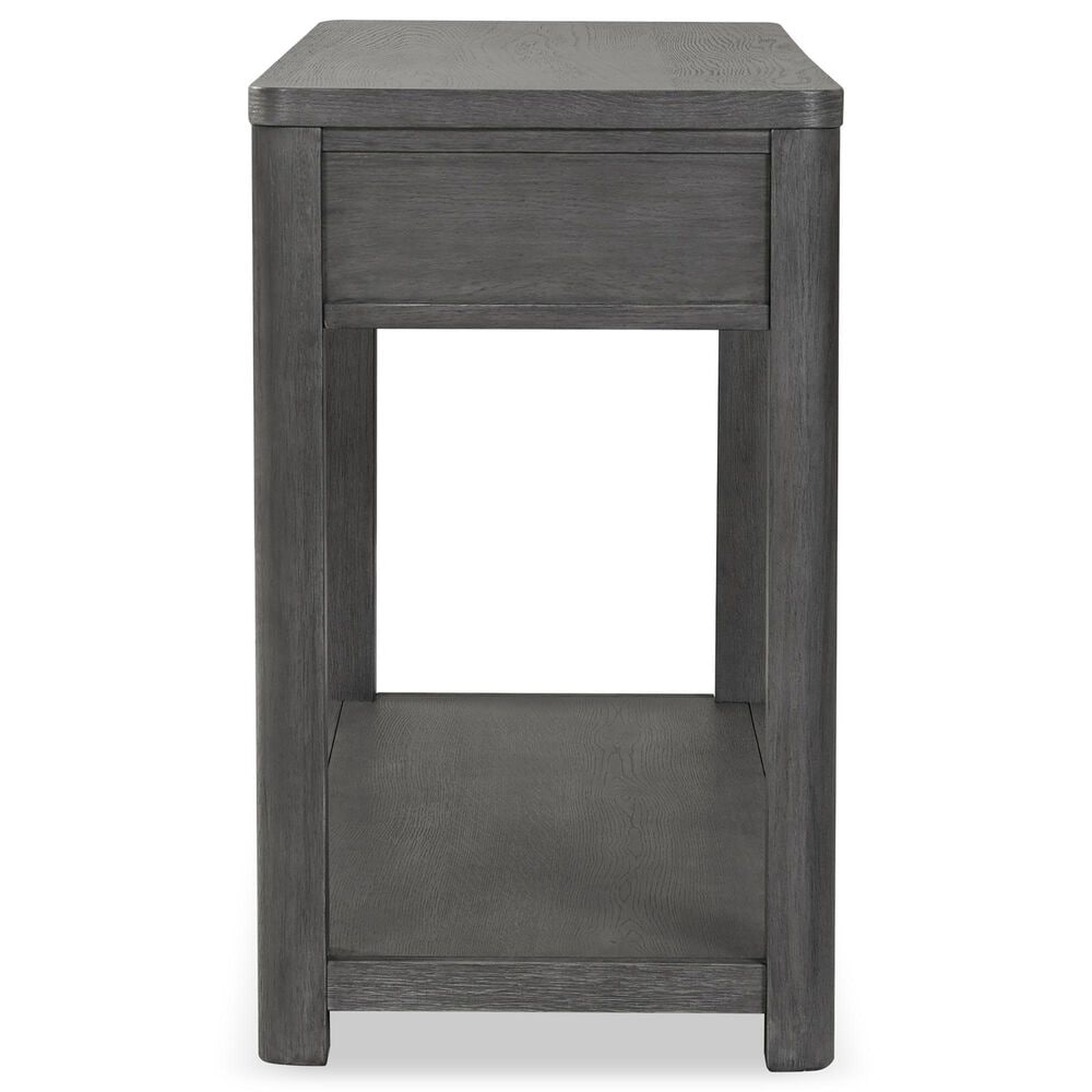 Furniture of America Piez Sofa Table in Ash Gray and Stainless Steel, , large