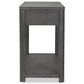 Furniture of America Piez Sofa Table in Ash Gray and Stainless Steel, , large