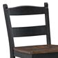 Ashley Valebeck Bar Stool in Distressed Black and Brown, , large