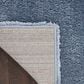 Nourison Dreamy Shag Solid 4" x 6" Light Blue Area Rug, , large