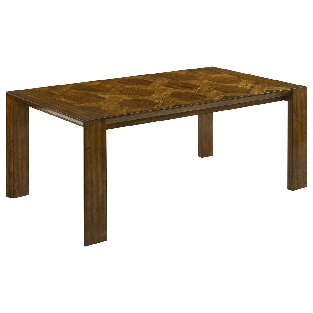 Crown Mark Hollister 6-Piece Rectangular Dining Set in Brown, , large