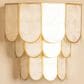 Creative Coop Gatsby 4-Tier Wall Sconce in Natural and Gold, , large