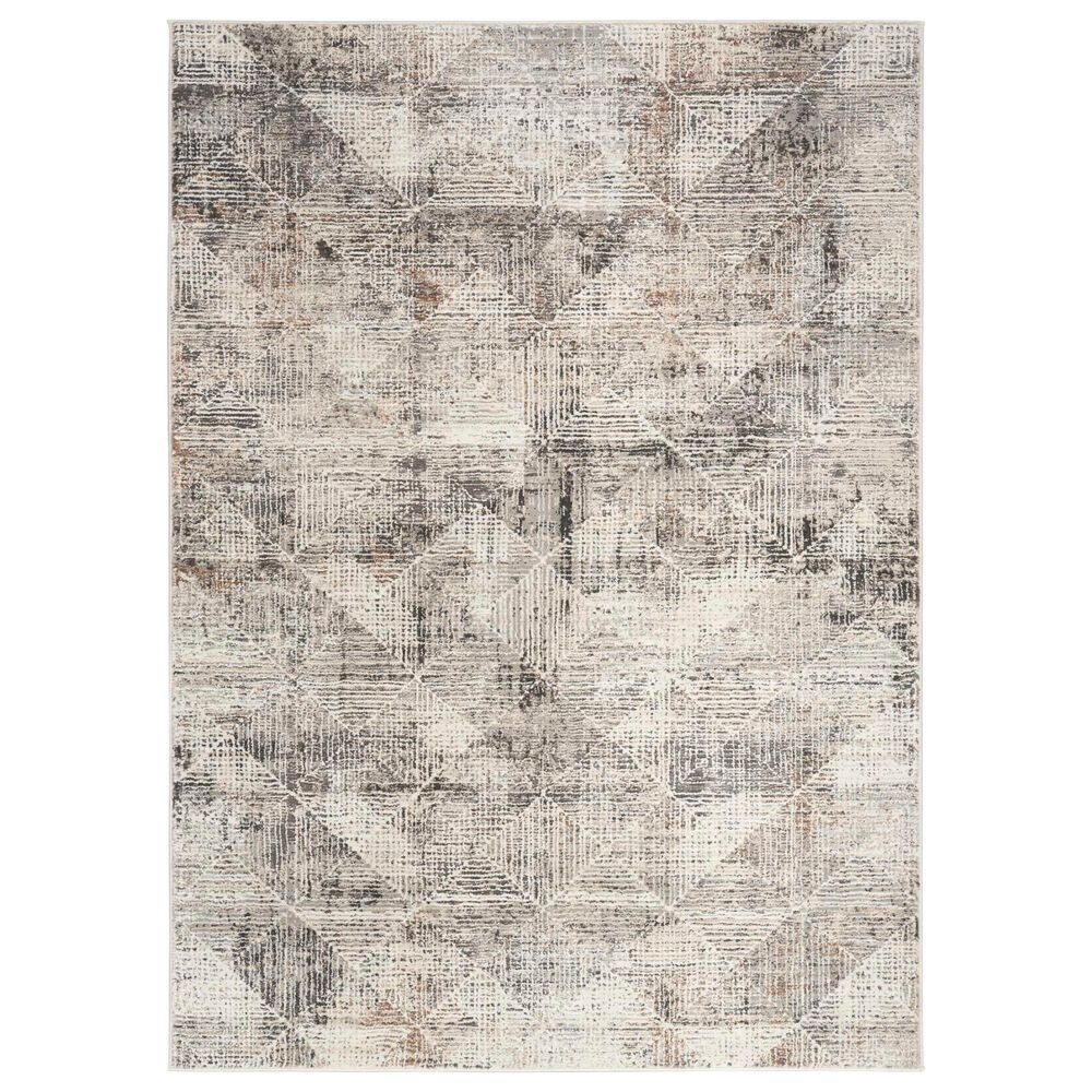 Nourison Sustainable Trends 5"3" x 7"3" Ivory and Multicolor Area Rug, , large