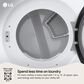 LG 7.4 Cu. Ft. Ultra Large Capacity Smart Front Load Electric Dryer in White, , large