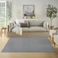 Nourison Courtyard Ivory and Blue 6" Square Indoor/Outdoor Area Rug, , large