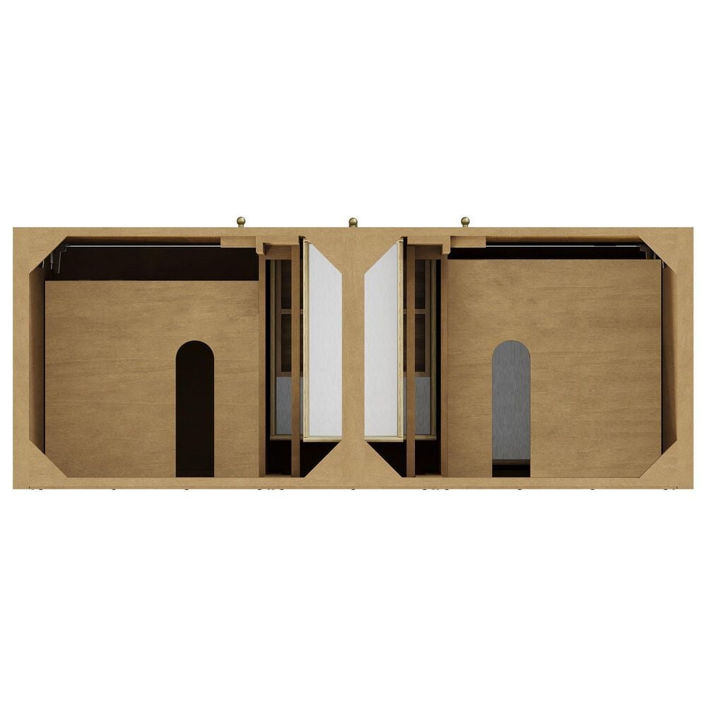 James Martin Vanities Hudson 60" Double Bathroom Vanity Cabinet in Light Natural Oak, , large