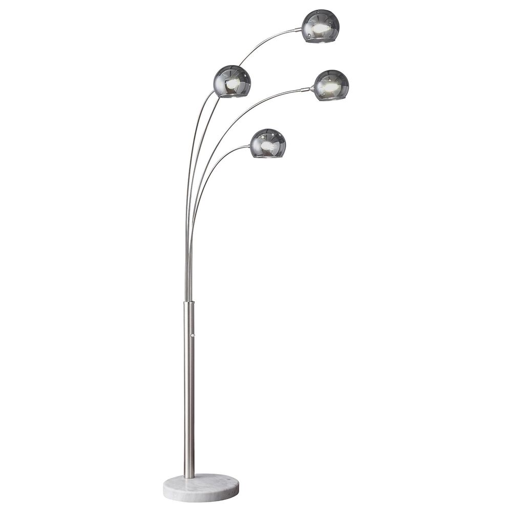 37B 86.5" 4-Arm Arc Floor Lamp in Chrome, , large